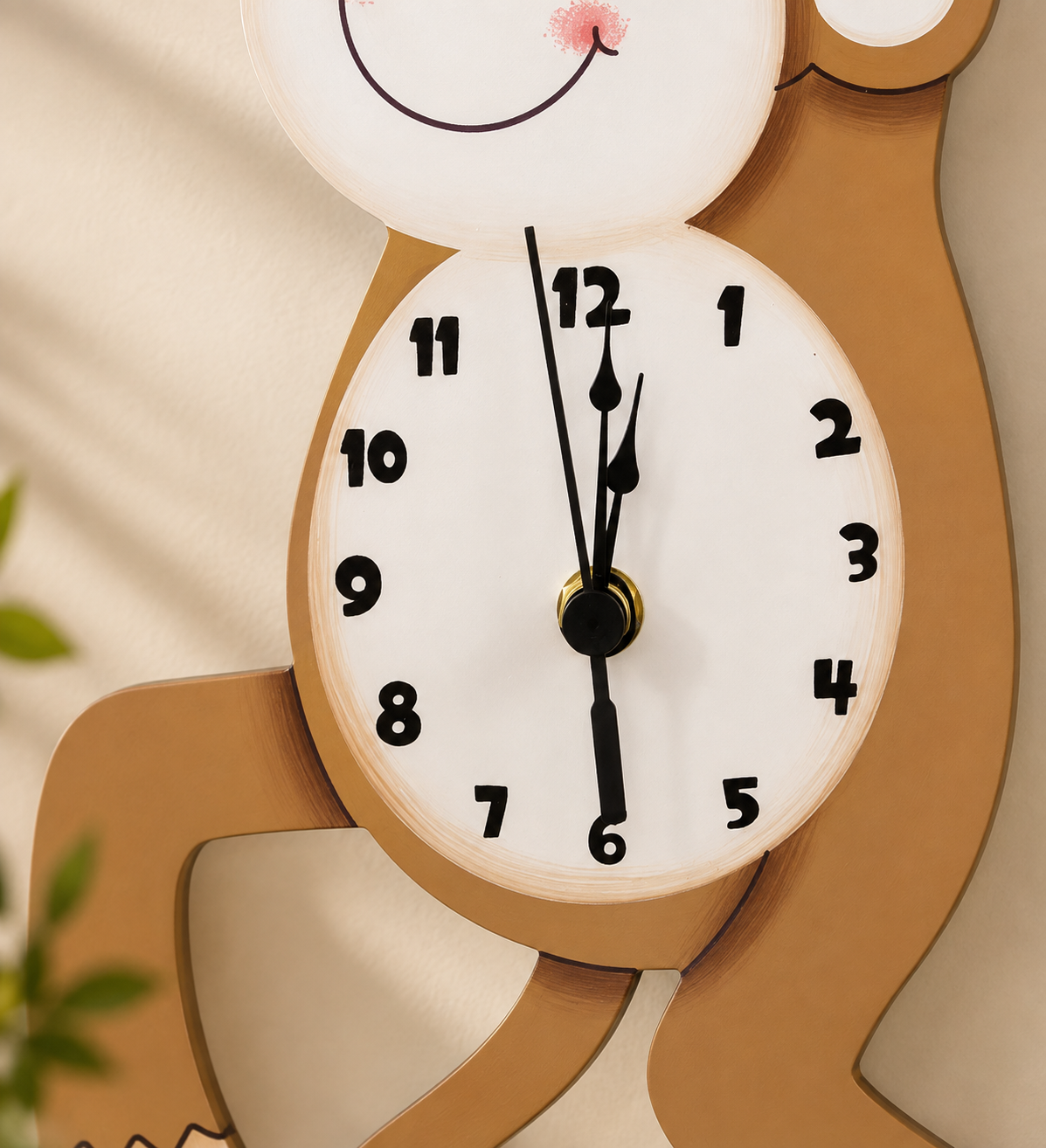 Sunny Safari Monkey Wall Clock